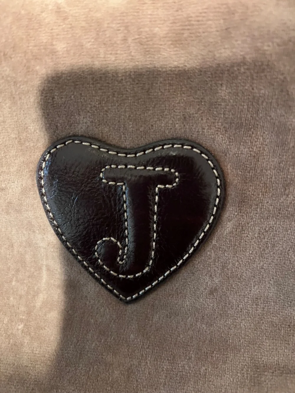 Vintage velvet Juicy Couture bag with flower detail